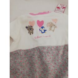 2138 PELELE NIÑA TERCIOPELO ROCHO. ROPA PARA BEBES ,PREMAMA Y COLEGIAL - DE 0 5 AÑOS INTERIOR Pijamas Niña . TALLAS 3 meses. 