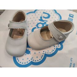 PEUCA 2240 MERCEDES NAPA CELESTE  LEON SHOES. ZAPATOS PARA BEBE - CALZADO Peuca de Niña verano ,Sandalias OUTLET . CALZADO 19. 