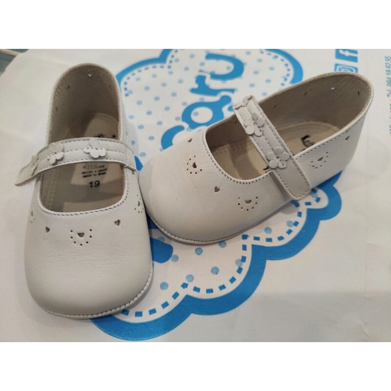 PEUCA 2431 MERDEDITAS NAPA BLANCO LEON SHOES. ZAPATOS PARA BEBE - CALZADO Peuca de Niña verano ,Sandalias OUTLET . CALZADO 19. 