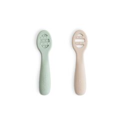2056 MI PRIMERA CUCHARA CAMBRASS PACK 2. PUERICULTURA Y COMPLEMENTOS PARA BEBES - COMIDA VAJILLAS CUBIERTOS . Color Verde. 