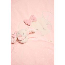 25375 CONJUNTO BEBÉ MANTA Y DOU DOU YSABEL MORA. COCHECITOS-CARRICOCHES PARA BEBE SACOS Y TEXTILES CHALES MANTAS . Color Rosa. 