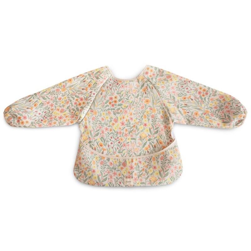 BABERO CON MANGAS SOLID. PUERICULTURA Y COMPLEMENTOS PARA BEBES - COMIDA BABEROS . Color Naranja. 