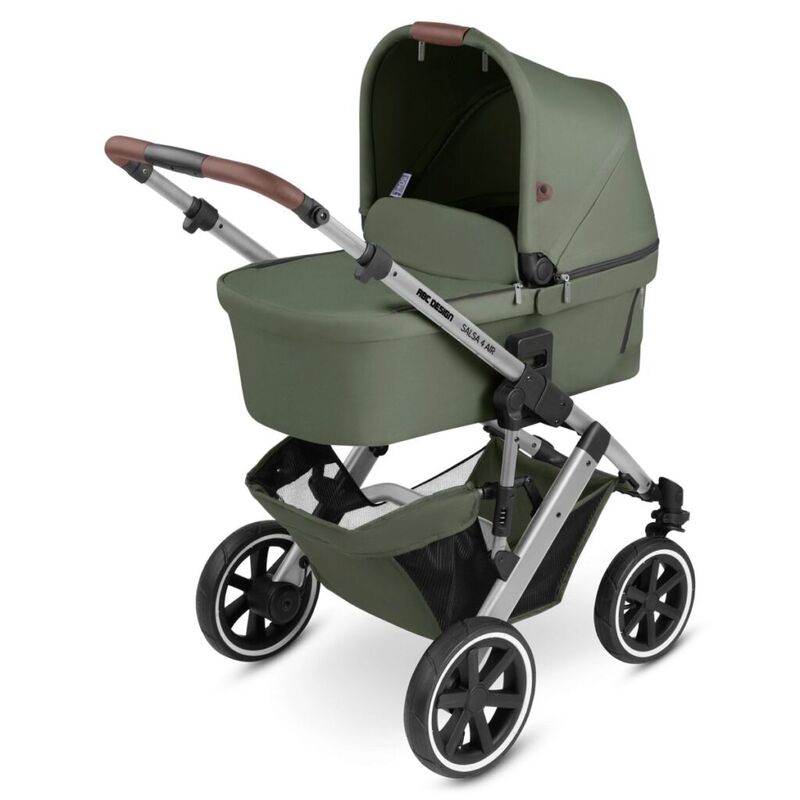 Coche duo Salsa 4 Air olive Abc desgn. COCHECITOS-CARRICOCHES PARA BEBE DE DOS PIEZAS . Color OLIVE. 