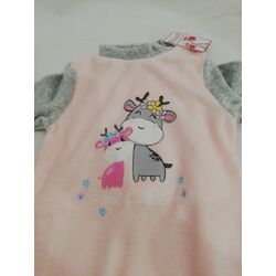 2183 PELELE NIÑA TERCIOPELO ROCHO. ROPA PARA BEBES ,PREMAMA Y COLEGIAL - DE 0 5 AÑOS INTERIOR Pijamas Niña INVIERNO . TALLAS 3