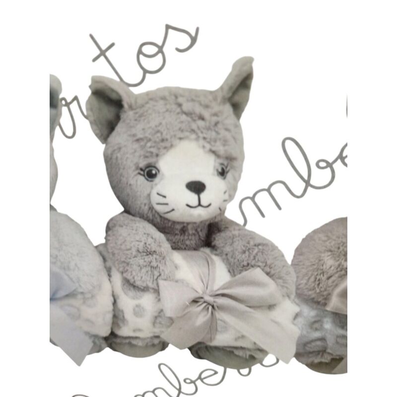 10880 Manta con  muñeco 80x110 gamberritos. MOBILIARIO Y DECORACION PARA BEBE - ROPA CUNA MINICUNA MANTAS COCHECITOS-CARRICOCHES