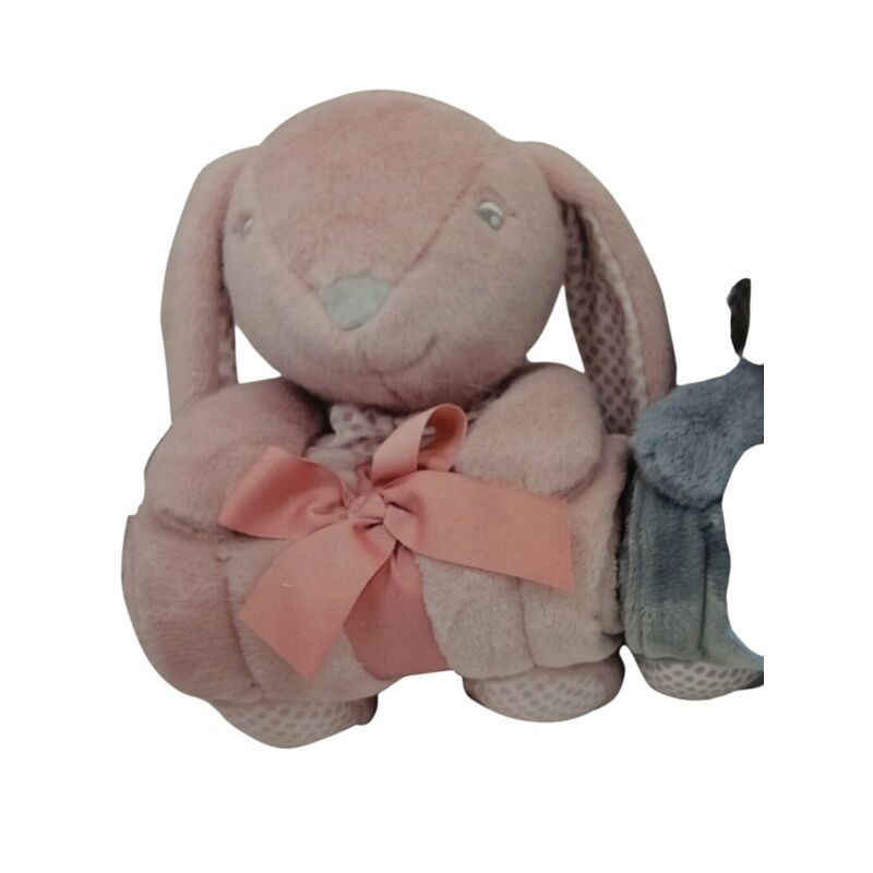 10886 Manta con  muñeco 80x110 gamberritos. MOBILIARIO Y DECORACION PARA BEBE - ROPA CUNA MINICUNA MANTAS COCHECITOS-CARRICOCHES