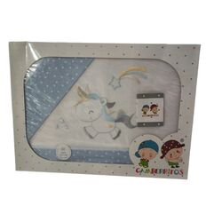 Juegos sábanas 3 piezas cuna  10215 azul gamberitos. MOBILIARIO Y DECORACION PARA BEBE - ROPA CUNA MINICUNA SABANAS . Color