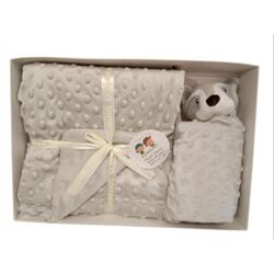 10887 Manta con Dou Dou  de 80x110  gamberritos. COCHECITOS-CARRICOCHES PARA BEBE SACOS Y TEXTILES CHALES MANTAS MOBILIARIO