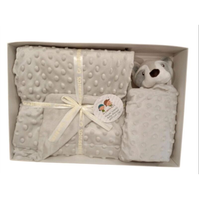 10887 Manta con Dou Dou  de 80x110  gamberritos. COCHECITOS-CARRICOCHES PARA BEBE SACOS Y TEXTILES CHALES MANTAS MOBILIARIO