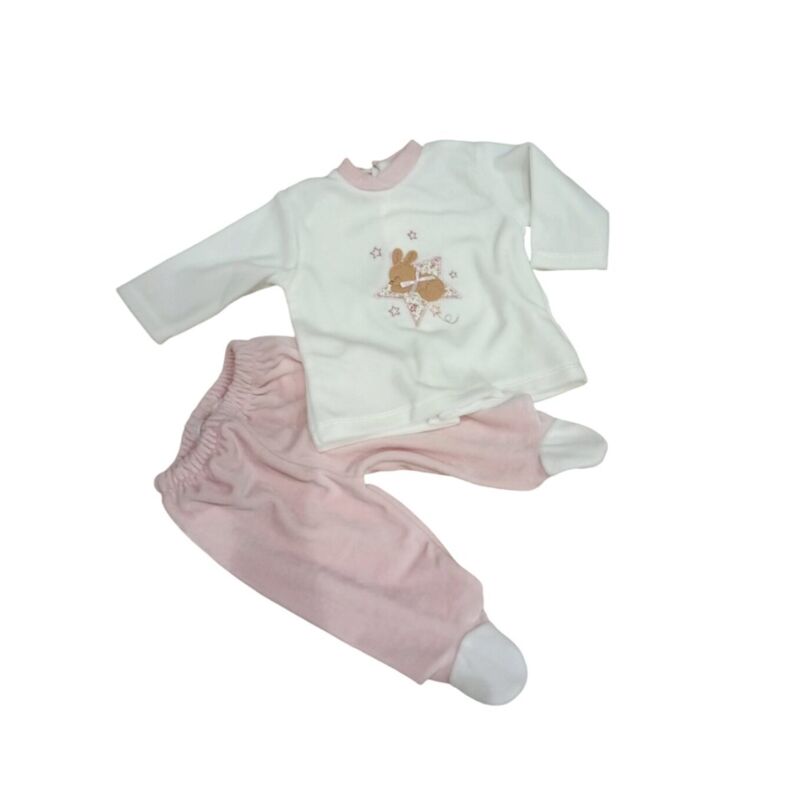 P613BR2631 PIJAMA CONEJO CON DOS PIEZA BERA. ROPA PARA BEBES ,PREMAMA Y COLEGIAL - DE 0 5 AÑOS INTERIOR Pijamas Niña
