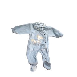 P613BR35137 PIJAMA CORALINA ABIERTO POR DELANTE AZUL  BERA. ROPA PARA BEBES ,PREMAMA Y COLEGIAL - DE 0 5 AÑOS INTERIOR Pijamas