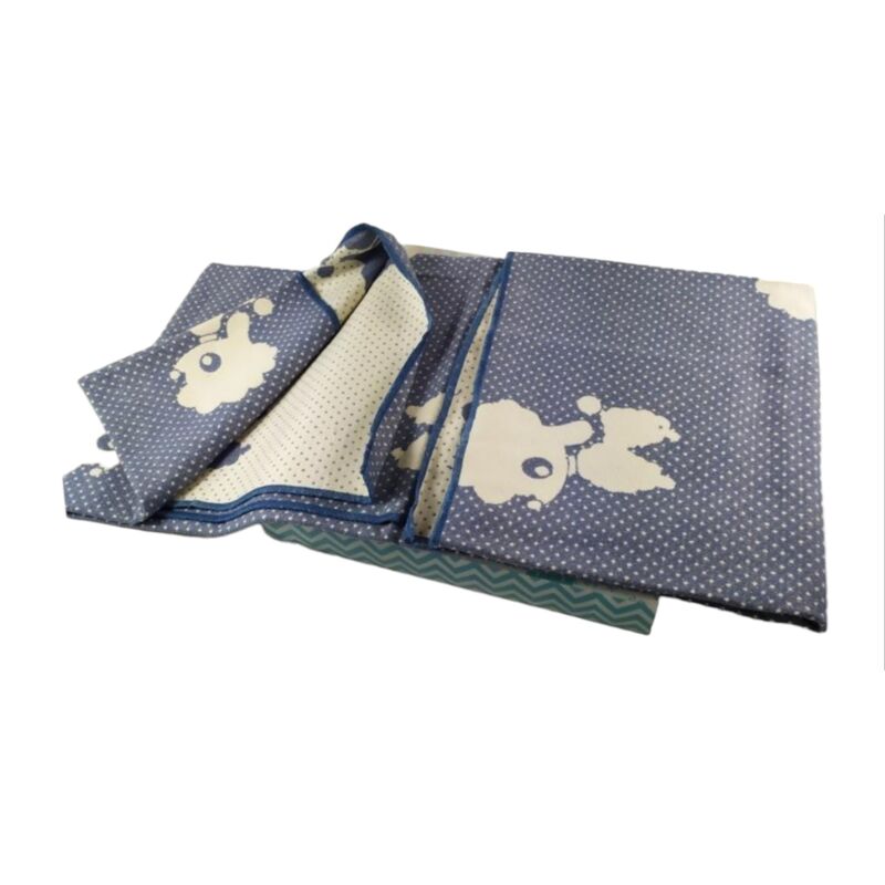 2304 Manta arrullo de bambú 75 x 90 Pielsa. COCHECITOS-CARRICOCHES PARA BEBE SACOS Y TEXTILES CHALES MANTAS . Color Azul. 