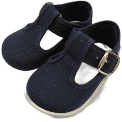 8006 SANDALIA LONA MARINO JUAN BALTASAR. ZAPATOS PARA BEBE - ZAPATILLAS DE LONETAS CALZADO NIÑA NIÑO . CALZADO 21. 