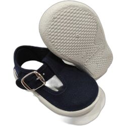 8006 SANDALIA LONA MARINO JUAN BALTASAR. ZAPATOS PARA BEBE - ZAPATILLAS DE LONETAS CALZADO NIÑA NIÑO . CALZADO 21. 