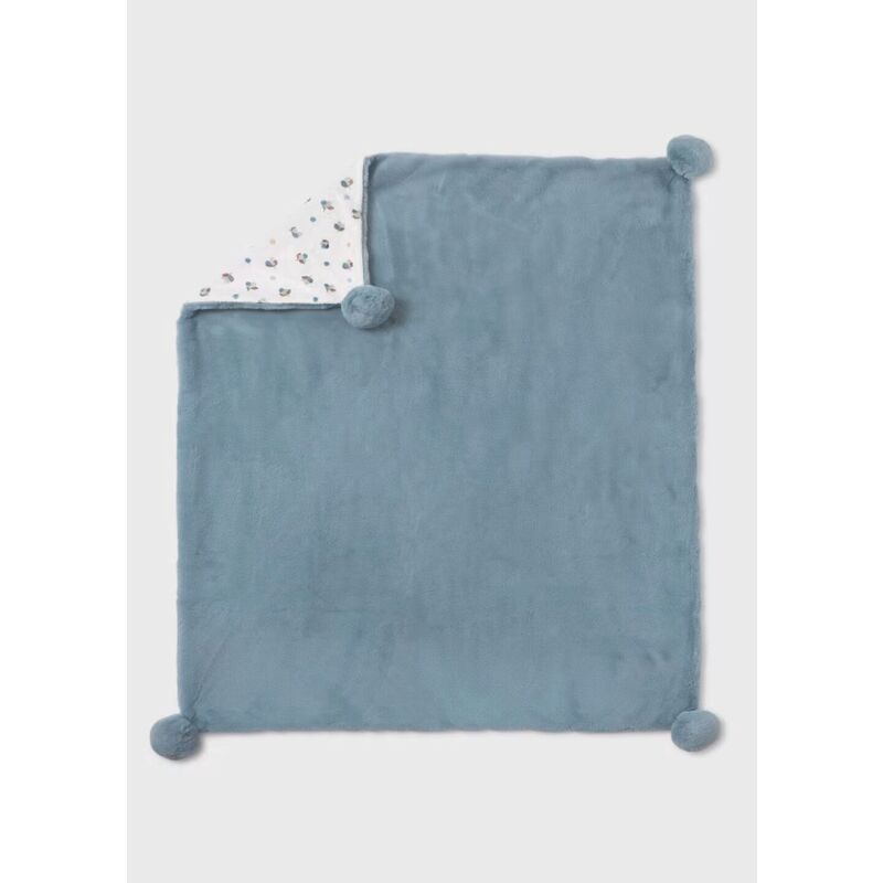 9492 MANTA PELO POMPON MAYORAL. COCHECITOS-CARRICOCHES PARA BEBE SACOS Y TEXTILES CHALES MANTAS ROPA BEBES ,PREMAMA COLEGIAL DE