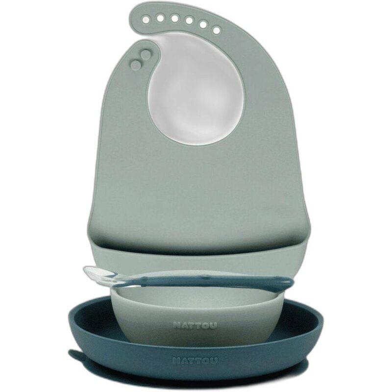 NA876803 VAJILLA DE SILICONA SILICON DINNER SET 3PCS+BABERO GREEN. PUERICULTURA Y COMPLEMENTOS PARA BEBES - COMIDA VAJILLAS NA876803 VAJILLA DE SILICONA SILICON DINNER SET 3PCS+BABERO GREEN. PUERICULTURA Y COMPLEMENTOS PARA BEBES - COMIDA VAJILLAS