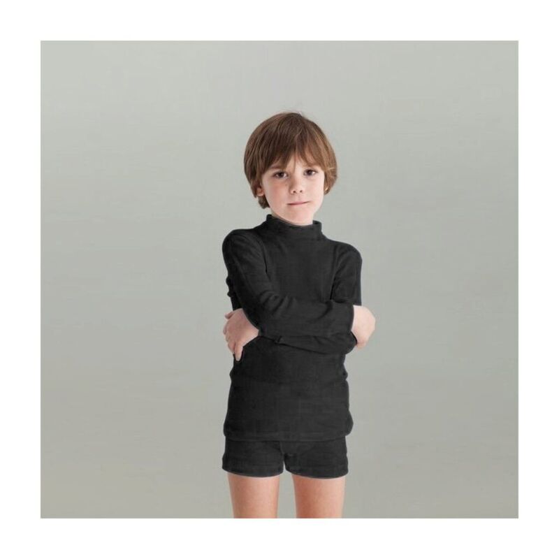 7000 CAMISETA SEMICISNE UNISEX NEGRO BABIDU. ROPA PARA BEBES ,PREMAMA Y COLEGIAL - DE 0 5 AÑOS COMPLEMENTOS INTERIOR Camisetas