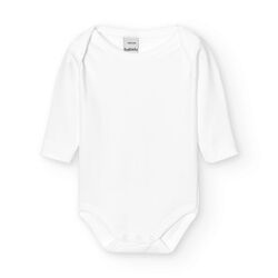 BODY 1112 AMERICANO  MANGA LARGA BABIDU. ROPA PARA BEBES ,PREMAMA Y COLEGIAL - DE 0 5 AÑOS INTERIOR Bodys . Color Blanco. TALLAS