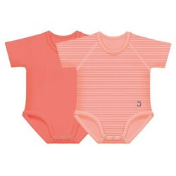 1Set 2 Body CORAL 0-36m 4 SEASON. ROPA PARA BEBES ,PREMAMA Y COLEGIAL - DE 0 5 AÑOS INTERIOR Bodys . Color CORAL. 