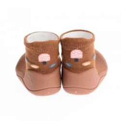 ATTIPPAS 00WOODLAND BROWN HEDGEHOG JOYKIDS. ZAPATOS PARA BEBE - CALZADO NIÑO NIÑA ZAPATILLAS DE LONETAS CHANCLAS Y CANGREJERAS .