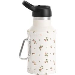 Cambrass-botella térmica de 350 ml con tapón sport y funda 7x7x18-Aura Beige/Flores. PUERICULTURA Y COMPLEMENTOS PARA BEBES -