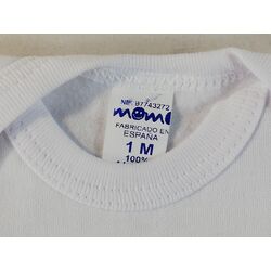 BODY 2002 M/L AMERICANO ALGODON MOMO SOLO 92. ROPA PARA BEBES ,PREMAMA Y COLEGIAL - DE 0 5 AÑOS INTERIOR Bodys . TALLAS 1M. 