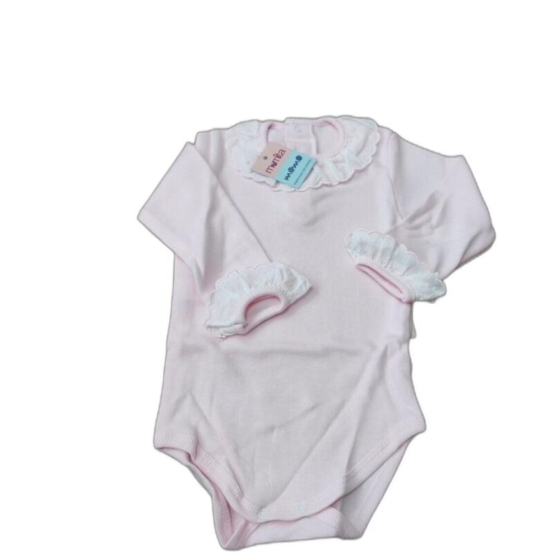 BODY CUELLO 2008 M/L C/BATISTA MOMO. ROPA PARA BEBES ,PREMAMA Y COLEGIAL - DE 0 5 AÑOS INTERIOR Bodys . Color Rosa. TALLAS 12