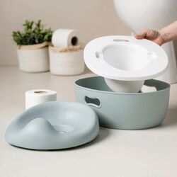 ORINAL POTTY 3 EN 1 NATOOU. PUERICULTURA Y COMPLEMENTOS PARA BEBES - BAÑO REDUCTORES ORINALES INFANTILES . Color Verde. 
