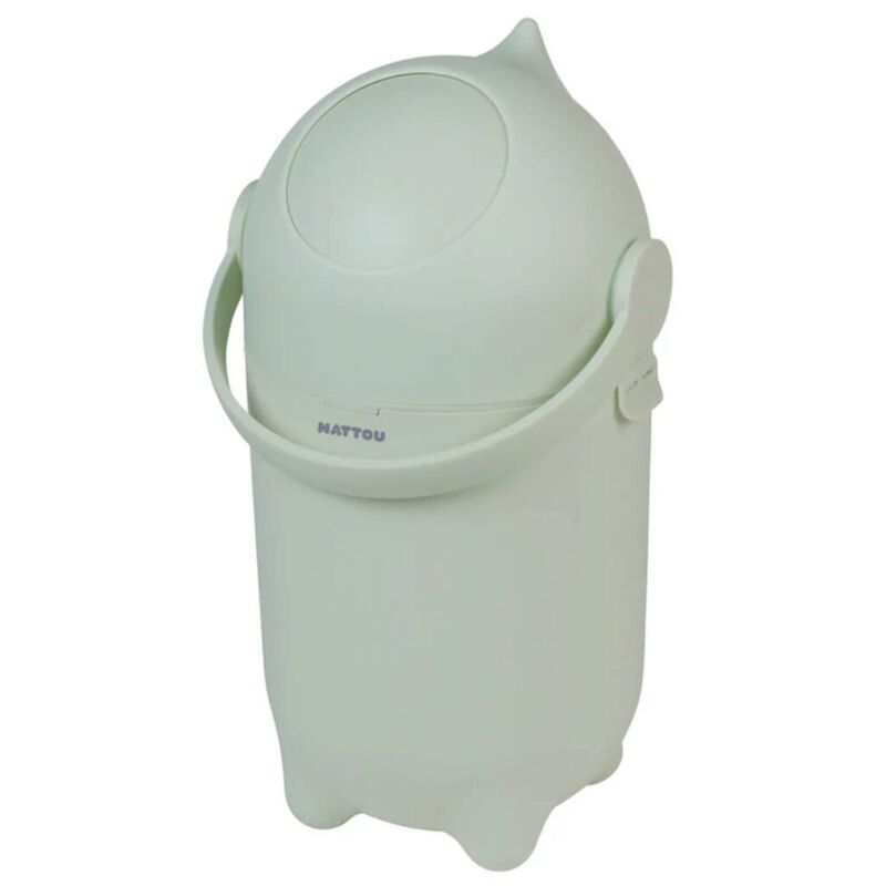 Papelera contenedor para pañales DROPY. PUERICULTURA Y COMPLEMENTOS PARA BEBES - BAÑO ACCESORIOS DE . Color Verde. 