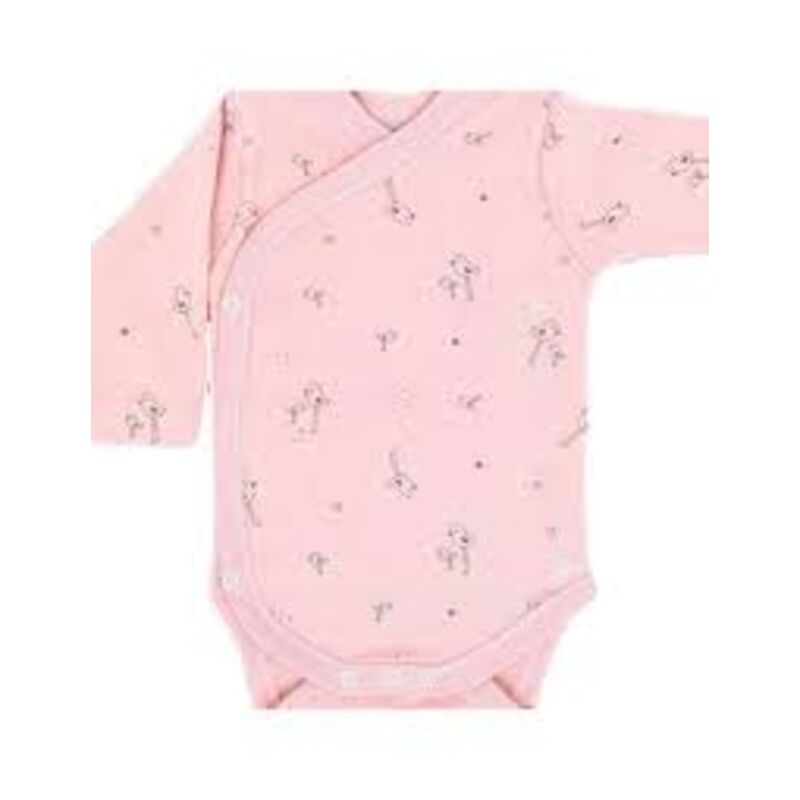 1276 BODY CRUZADO M/L RONDINE. ROPA PARA BEBES ,PREMAMA Y COLEGIAL - DE 0 5 AÑOS INTERIOR Bodys . Color MAQUILLAJE. TALLAS 12