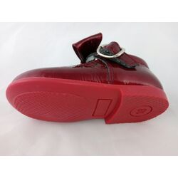 2188 ZAPATO PIEL CON LAZO CANADA BERMELLON GIOVI. ZAPATOS PARA BEBE - CALZADO NIÑA OUTLET . CALZADO 18. 