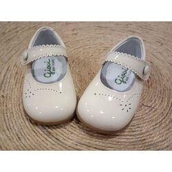 2646 ZAPATO CHAROL BEACH SOL MIEL  GIOVI. ZAPATOS PARA BEBE - CALZADO NIÑA OUTLET . CALZADO 19. 