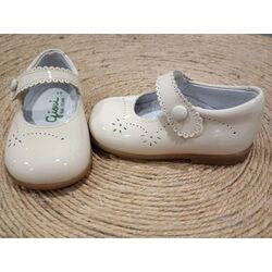 2646 ZAPATO CHAROL BEACH SOL MIEL  GIOVI. ZAPATOS PARA BEBE - CALZADO NIÑA OUTLET . CALZADO 19. 