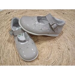 2190 ZAPATO CHAROL RAT GRIS GIOVI. ZAPATOS PARA BEBE - CALZADO NIÑA OUTLET . CALZADO 24. 