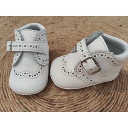 A2923 Peuca napa blanco Panyno. ZAPATOS PARA BEBE - CALZADO Peuca de Niño Niña invierno ,Bota ,Botas con pelo Bautizo OUTLET .