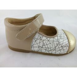 B1817 ZAPATO CHAROL COMBINADO CAMEL PANYNO. ZAPATOS PARA BEBE - CALZADO NIÑA OUTLET . CALZADO 19. 