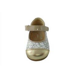 B1817 ZAPATO CHAROL COMBINADO CAMEL PANYNO. ZAPATOS PARA BEBE - CALZADO NIÑA OUTLET . CALZADO 19. 