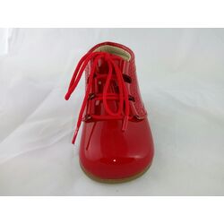 B2133 ZAPATO INGLES BOTA CHAROL ROJO PANYNO. ZAPATOS PARA BEBE - CALZADO NIÑO NIÑA OUTLET . CALZADO 18. 