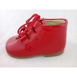 B2133 ZAPATO INGLES BOTA CHAROL ROJO PANYNO. ZAPATOS PARA BEBE - CALZADO NIÑO NIÑA OUTLET . CALZADO 18. 