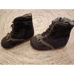 BOTA SERRAJE CON LAZO NEREA B1730 PANYNO. ZAPATOS PARA BEBE - CALZADO NIÑA Botas OUTLET . CALZADO 20. 