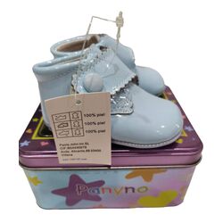 PEUCA  BOTA AZUL CHAROL A1926 Panyno. ZAPATOS PARA BEBE - CALZADO Peuca de invierno ,Bota ,Botas con pelo NIÑO OUTLET . CALZADO
