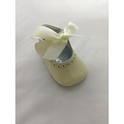 PEUCA MERCEDITAS  CHAROL BEIG A2206 PANYNO. ZAPATOS PARA BEBE - CALZADO Peuca de Bautizo Niña . CALZADO 16. 