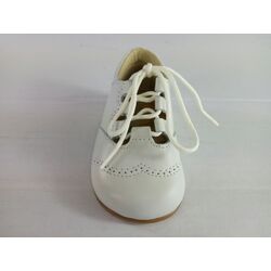 B1803 ZAPATO INGLES ABIERTO  NAPA PANYNO. ZAPATOS PARA BEBE - CALZADO NIÑA NIÑO . CALZADO 18. Color Beige. 