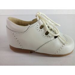 B1803 ZAPATO INGLES ABIERTO  NAPA PANYNO. ZAPATOS PARA BEBE - CALZADO NIÑA NIÑO . CALZADO 18. Color Beige. 