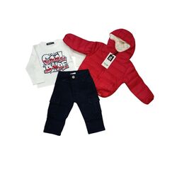 163 CONJUNTO DE CAZADORA CAMISETA Y PANTALON GARVEL. ROPA PARA BEBES ,PREMAMA Y COLEGIAL - DE 0 5 AÑOS INVIERNO NIÑO Conjuntos .