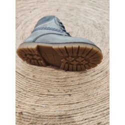 2127  Bota de piel alta con cordón gris Giovi. ZAPATOS PARA BEBE - CALZADO NIÑO Botas NIÑA OUTLET . CALZADO 20. 