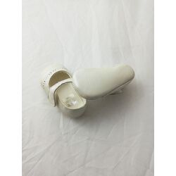 MERCEDES 7632 NACAR  PICADO Y CINTA  GIOVI. ZAPATOS PARA BEBE - CALZADO Peuca de Niña Bautizo OUTLET . CALZADO 16. 