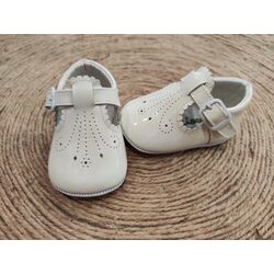 PEUCA 2280 CHAROL BLANCO  GIOVI. ZAPATOS PARA BEBE - CALZADO Peuca de Niño invierno ,Bota ,Botas con pelo Bautizo OUTLET .