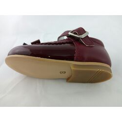ZAPATO  CHAROL NAPA BURDEOS 2446  GIOVI. ZAPATOS PARA BEBE - CALZADO NIÑA OUTLET . CALZADO 18. 
