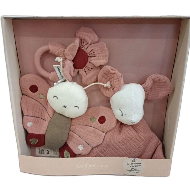 545520RE  SET PELUCHES JUEGO 545 DALIA 520 RE ROSA EMPOLVADO COIMASA. JUGUETES PARA BEBE - PRIMEROS SONAJEROS . Color Rosa. 